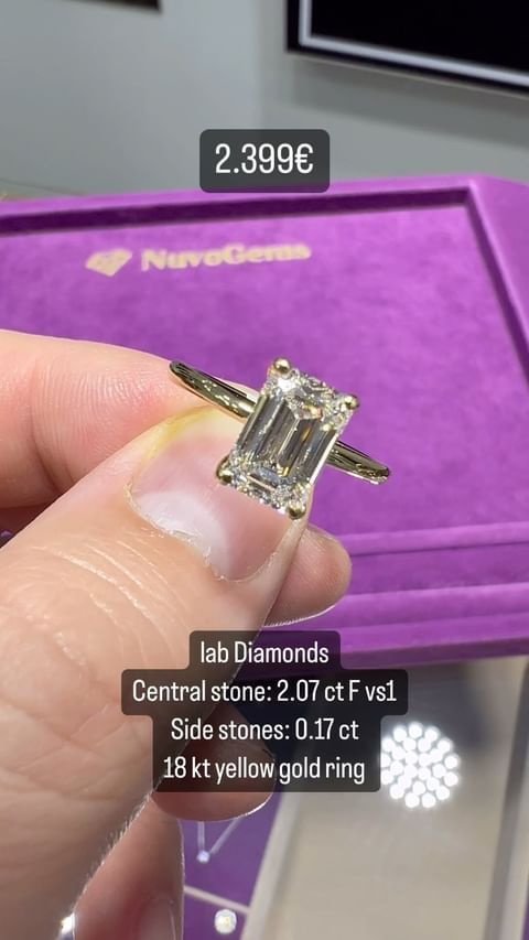 2.00ct Emerald Cut Hidden Halo