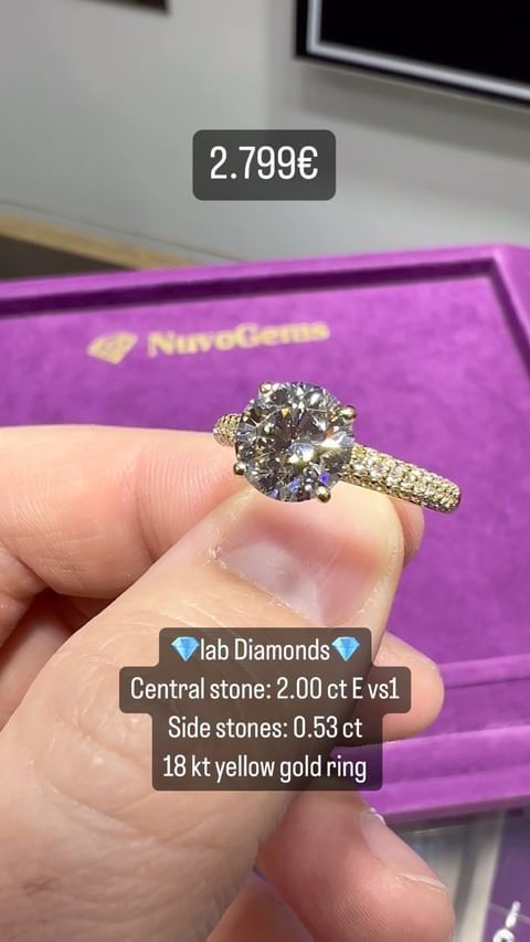 2ct Pave Ring With Under-bridge