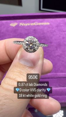 Round Halo 0.87ct