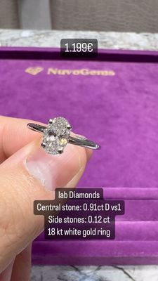 0.91ct Oval Ring