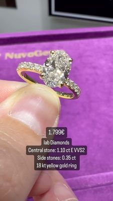 1.10ct Oval Pave