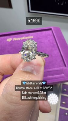 4ct Oval Solitaire
