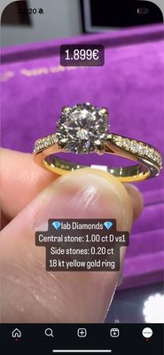 1ct Cathedral Ring Pave