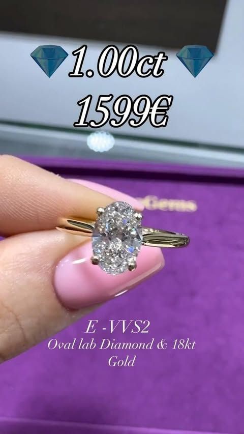 1ct Oval Classic Cathedral