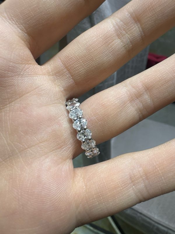 Oval Eternity Ring Full 5ct