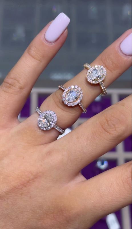 Oval Halo Ring Oval Halo Ring