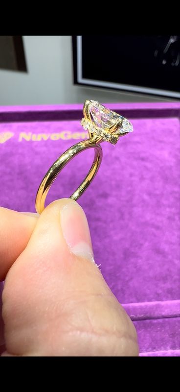 2.5ct Oval Ring Hidden Halo