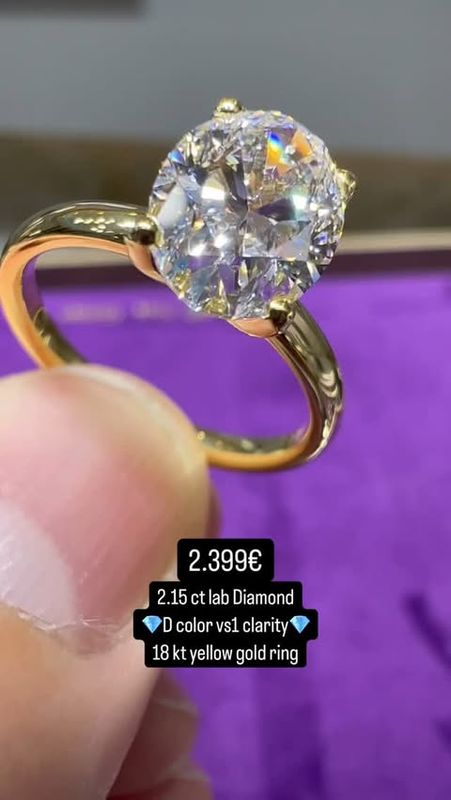 Oval Classic Ring 2CT Oval Classic Ring 2CT