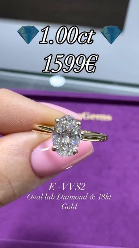 1ct Oval Classic Cathedral