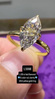 1ct Marquise Ring solitaire