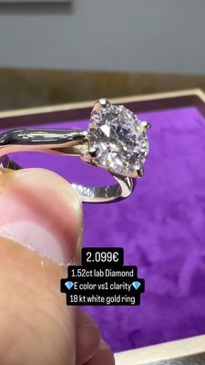 Round Cut 1.5ct cathedral