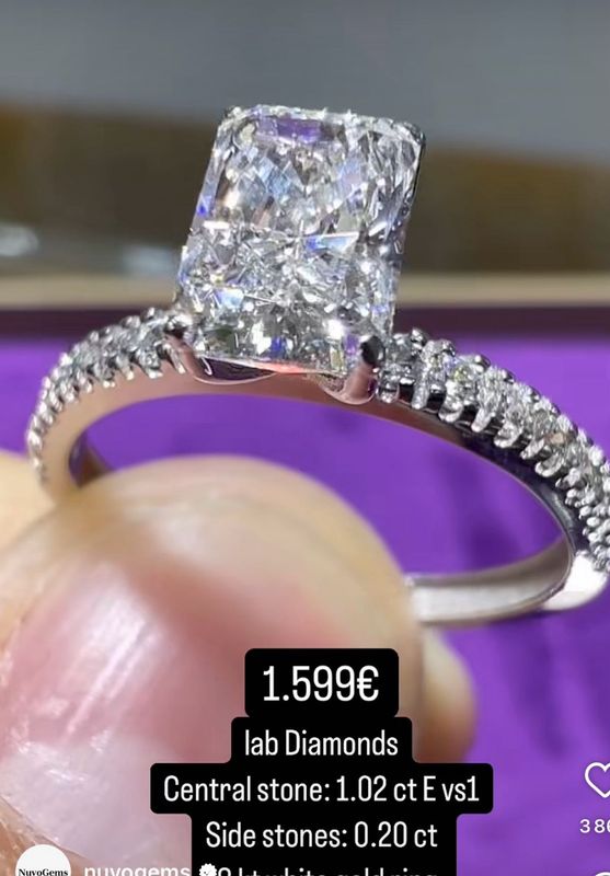 Radiant Cut 1.00ct Pave