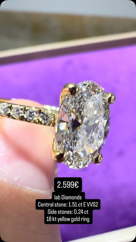 Oval Pavé Ring 1.5CT Oval Pavé Ring 1.5CT