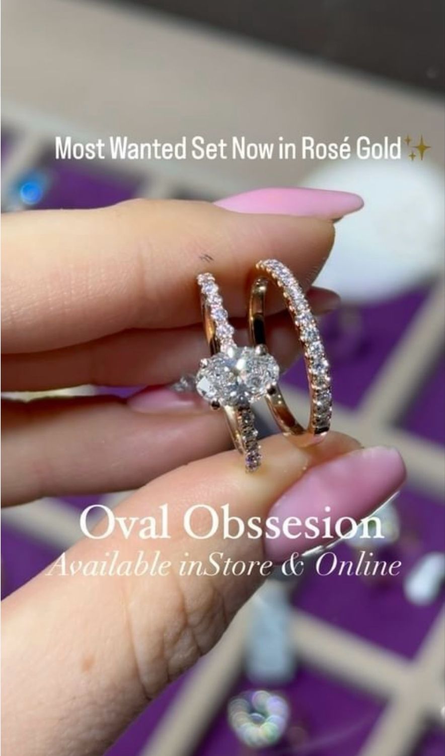 Oval set 1ct Pave Oval set 1ct Pave