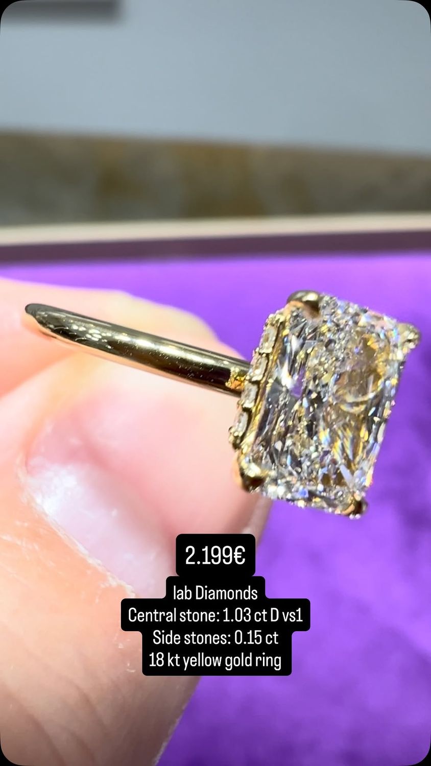 1ct Radiant Cut Hidden Halo 1ct Radiant Cut Hidden Halo