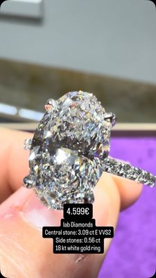 3ct Oval Pave Hidden Halo 3ct Oval Pave Hidden Halo