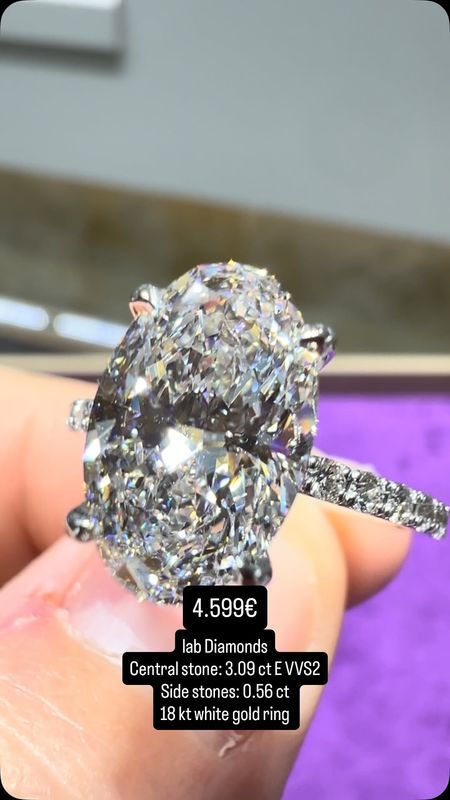 3ct Oval Pave Hidden Halo 3ct Oval Pave Hidden Halo