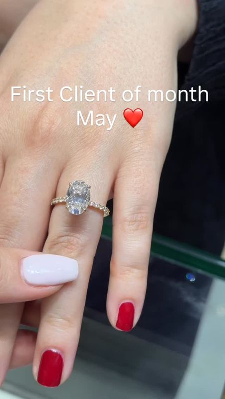 3ct Oval Pave Hidden Halo