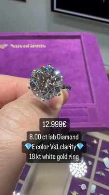8.00ct Solitaire Ring Six Prongs 8.00ct Solitaire Ring Six Prongs