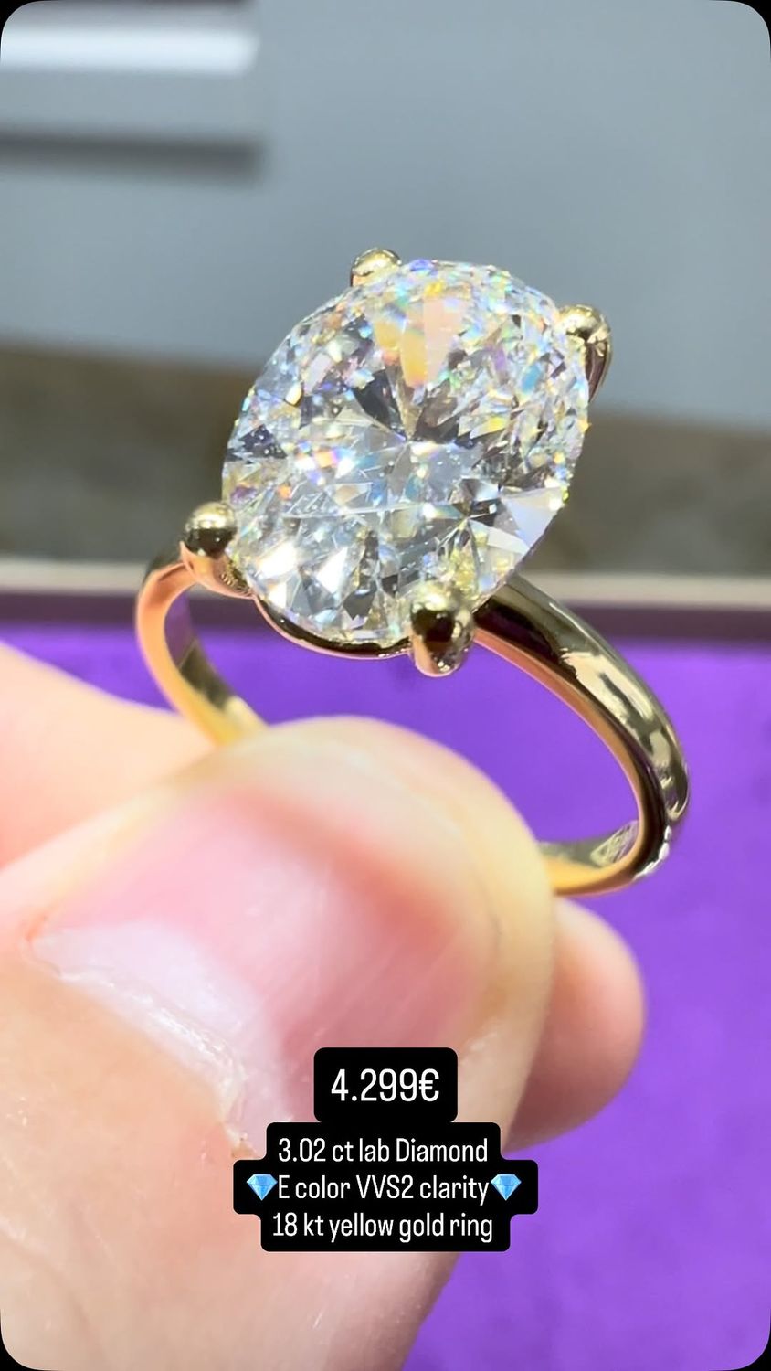 3ct Oval Solitaire 3ct Oval Solitaire