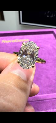 2.5ct Oval Ring Hidden Halo 2.5ct Oval Ring Hidden Halo