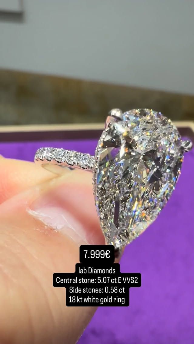 Pear Shape 5ct Pave And Hidden Halo Pear Shape 5ct Pave And Hidden Halo