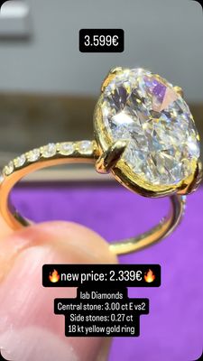 3ct Oval Pave (E vs2)