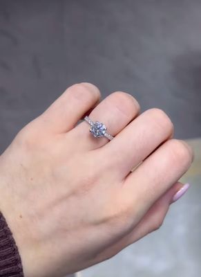 4 PRONGS SOLITAIRE RING 1ct