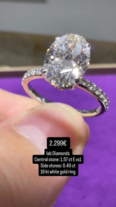 1.5 ct Oval Pave 1.5 ct Oval Pave