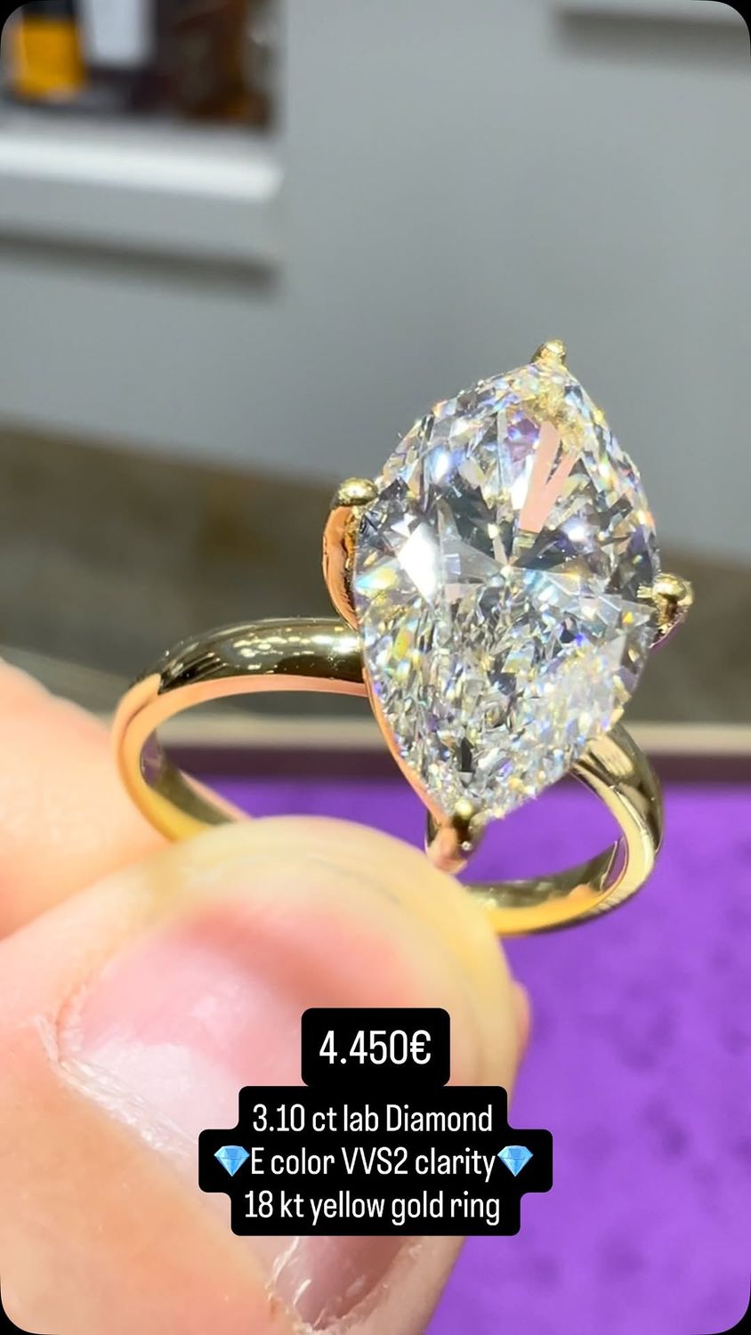 3.00 Marquise Cut Ring 3.00 Marquise Cut Ring