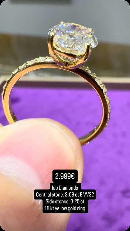 2ct OVAL Ring Pave 2ct OVAL Ring Pave