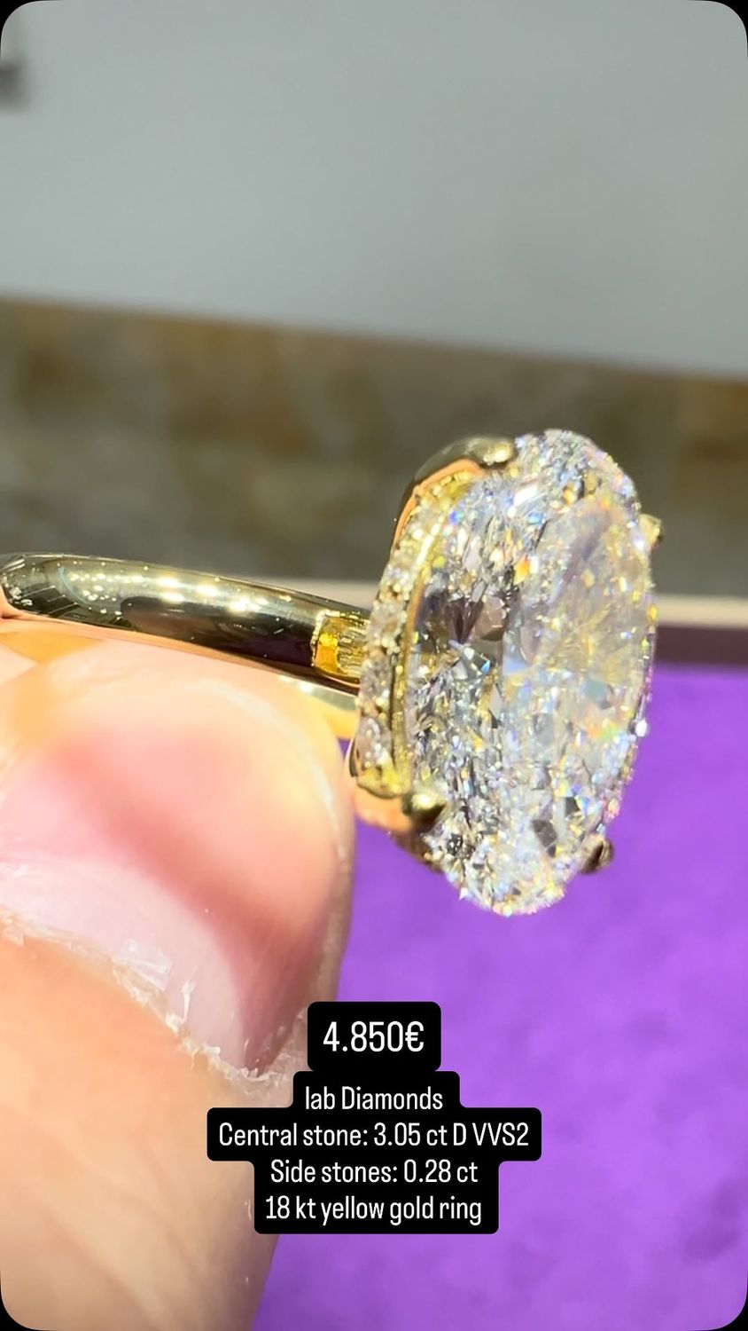 3ct Oval Hidden Halo (Wider Band) 3ct Oval Hidden Halo (Wider Band)