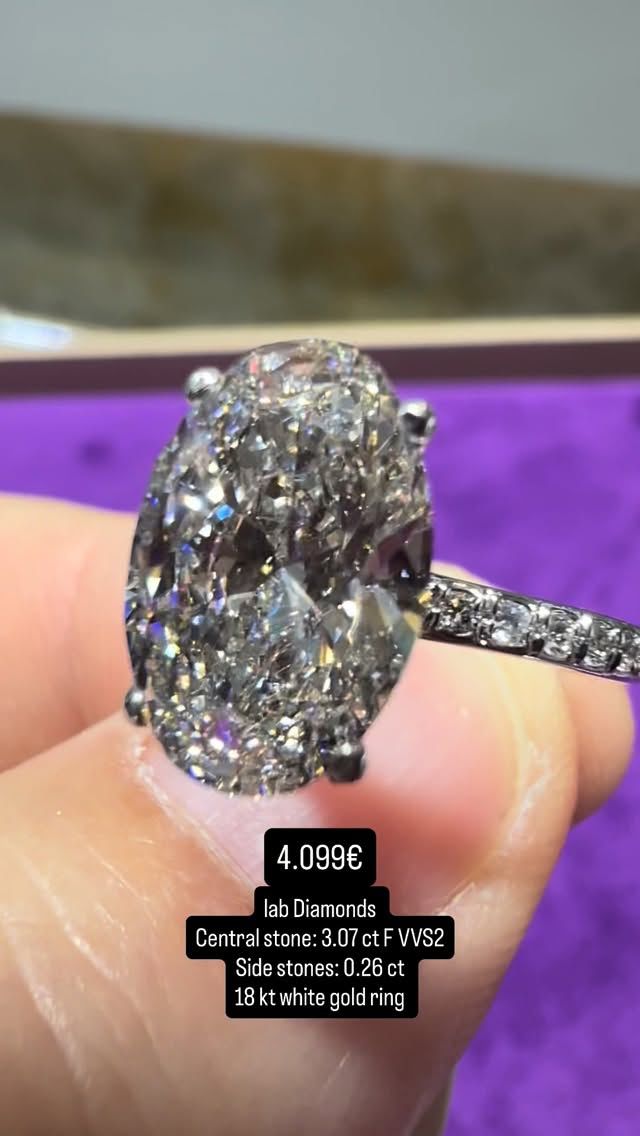 3ct Oval Pave 3ct Oval Pave