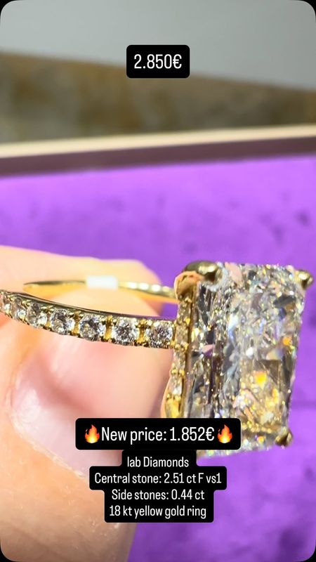 2.5ct Radiant Cut Ring Pave Hidden Halo 2.5ct Radiant Cut Ring Pave Hidden Halo