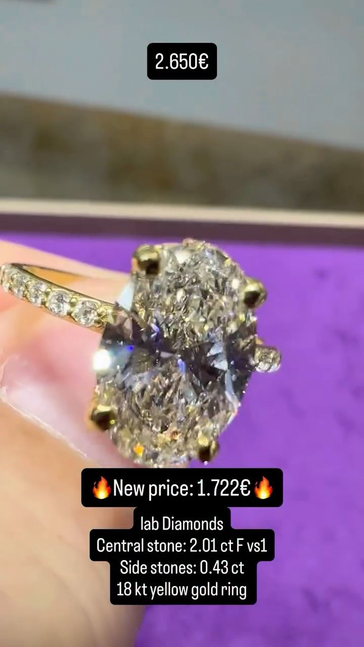 2ct OVAL Ring Pave Hidden Halo
