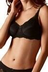 AMOENA AURELIE PROTHESE BH MET BEUGEL ZWART