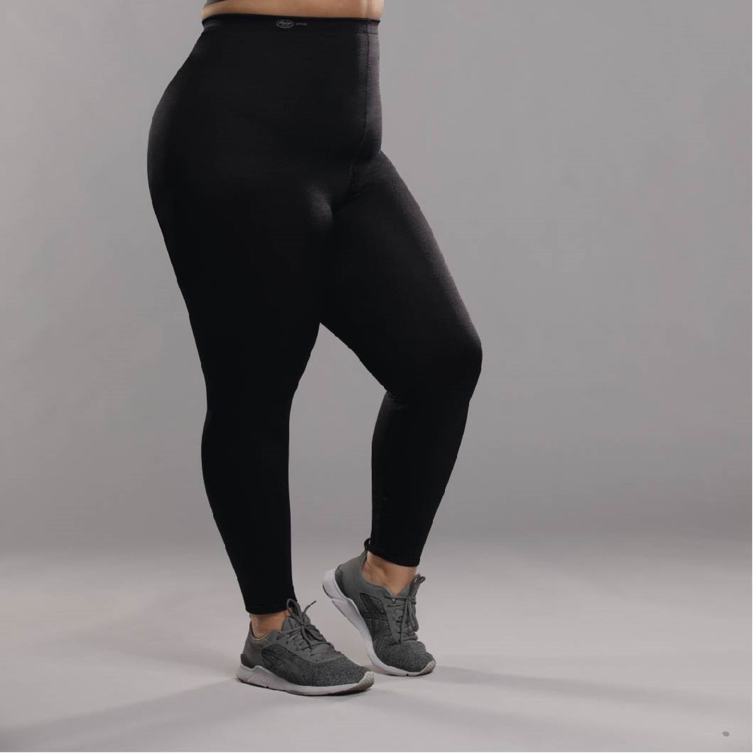 ANITA  SPORT TIGHTS COMPRESSIE EN MASSAGE BLACK PLUS SIZE