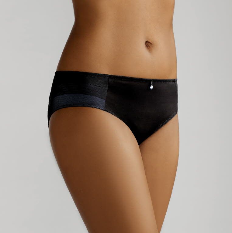 AMOENA SLIP JOY ZWART/BLAUW