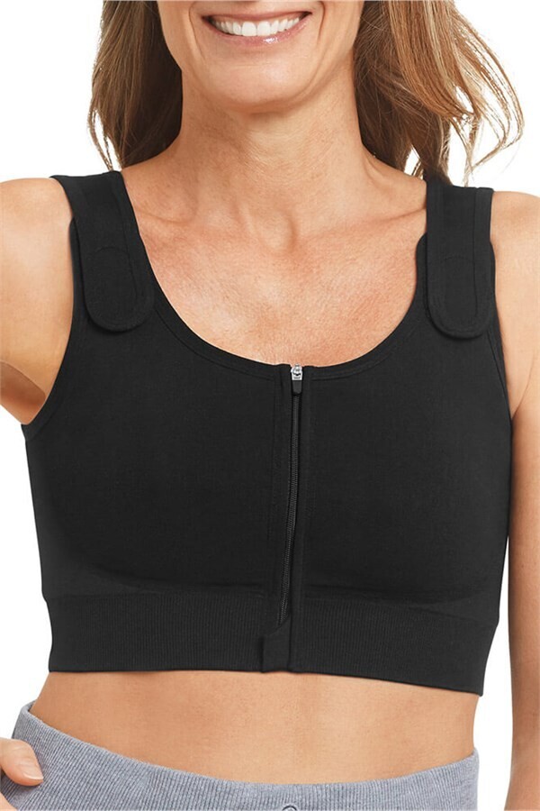 AMOENA PAMELA COMPRESSIE EN PROTHESE BH ZWART