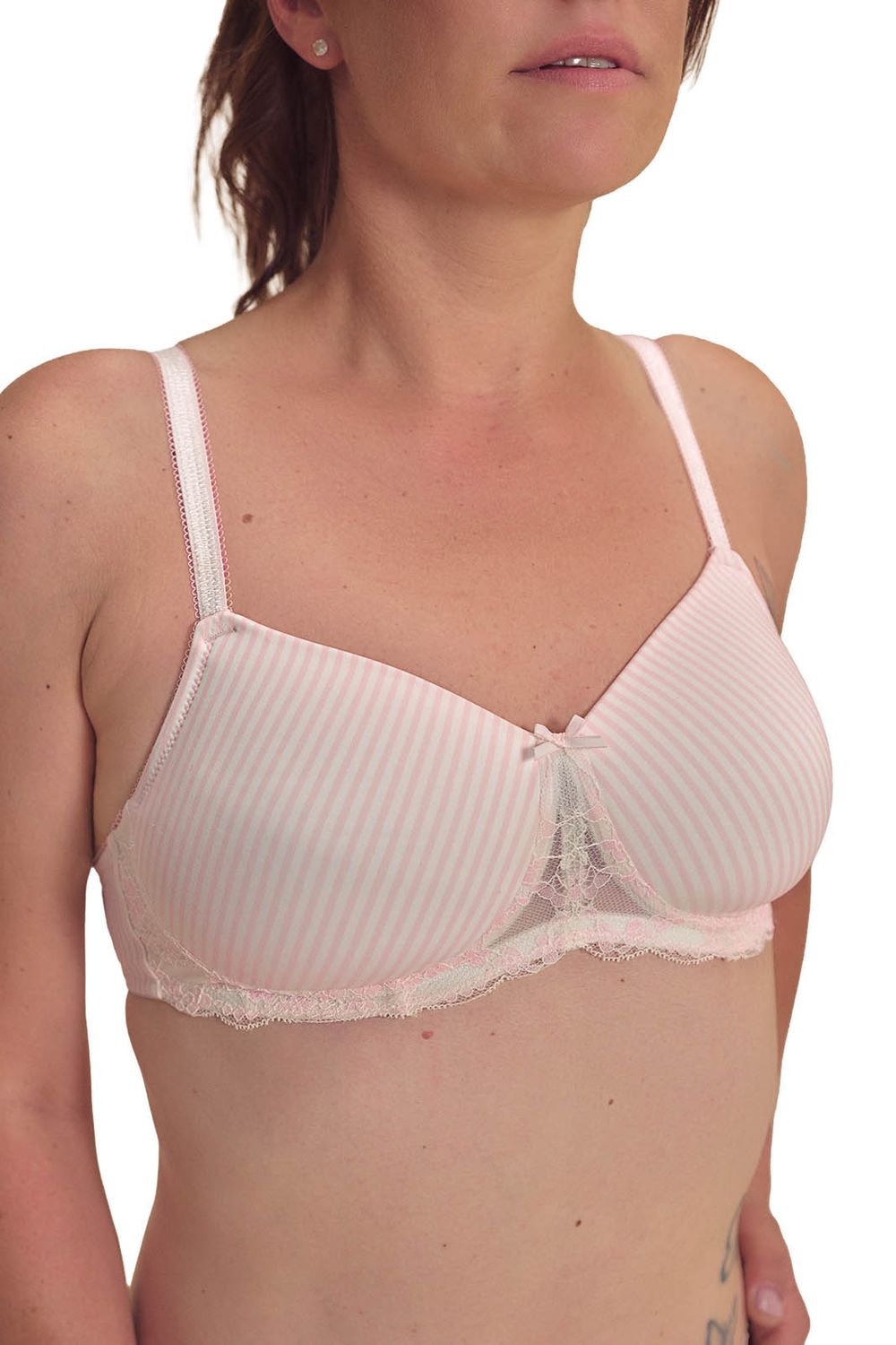 AMOENA KENNIE PROTHESE BH VOORGEVORMD DUSTY ROSE/OFF WHITE