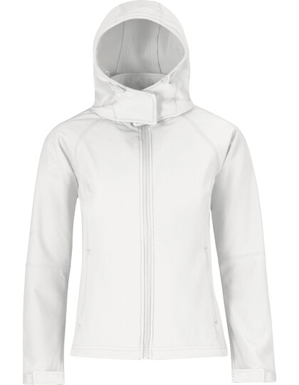 Softshell DAMES met (afneembare) kap van B&amp;C