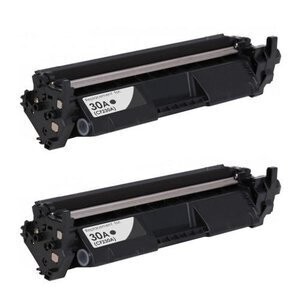 2 x Compatible Toner HP 30A (CF230A) zwart inktpatroonshop