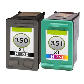 Inktcartridges HP nr.350 XL + 351 XL set (huismerk)