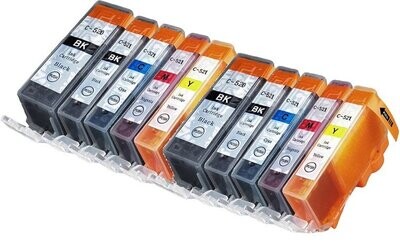 Inktcartridges Canon PGI-520 - CLI-521 Voordeelpakket 10 stuks (huismerk)