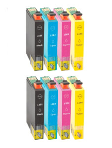 Inktcartridges Epson T-1281 Voordeelpakket 10 stuks (huismerk)