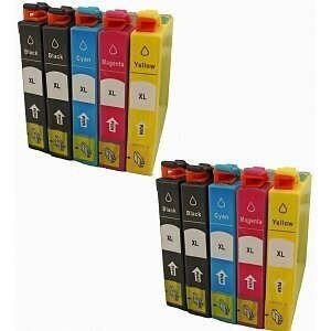 Inktcartridges Epson T-611 Voordeelpakket 10 stuks (huismerk)