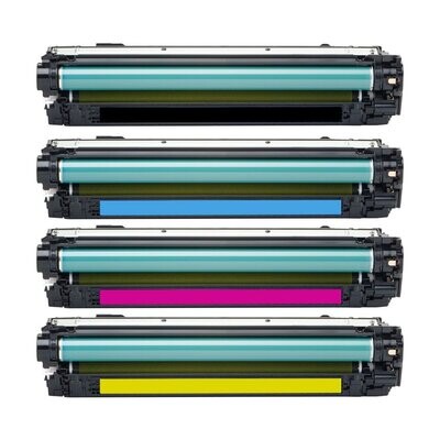 Toner HP Voordeelset 650A 1 x zwart + 3 x kleur (huismerk)