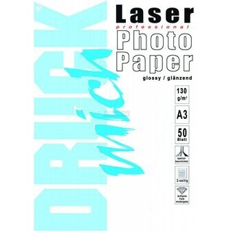 Laser fotopapier A4 130 gram,dubbelzijdig