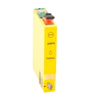 Inktcartridge Epson T-804 yellow (huismerk)