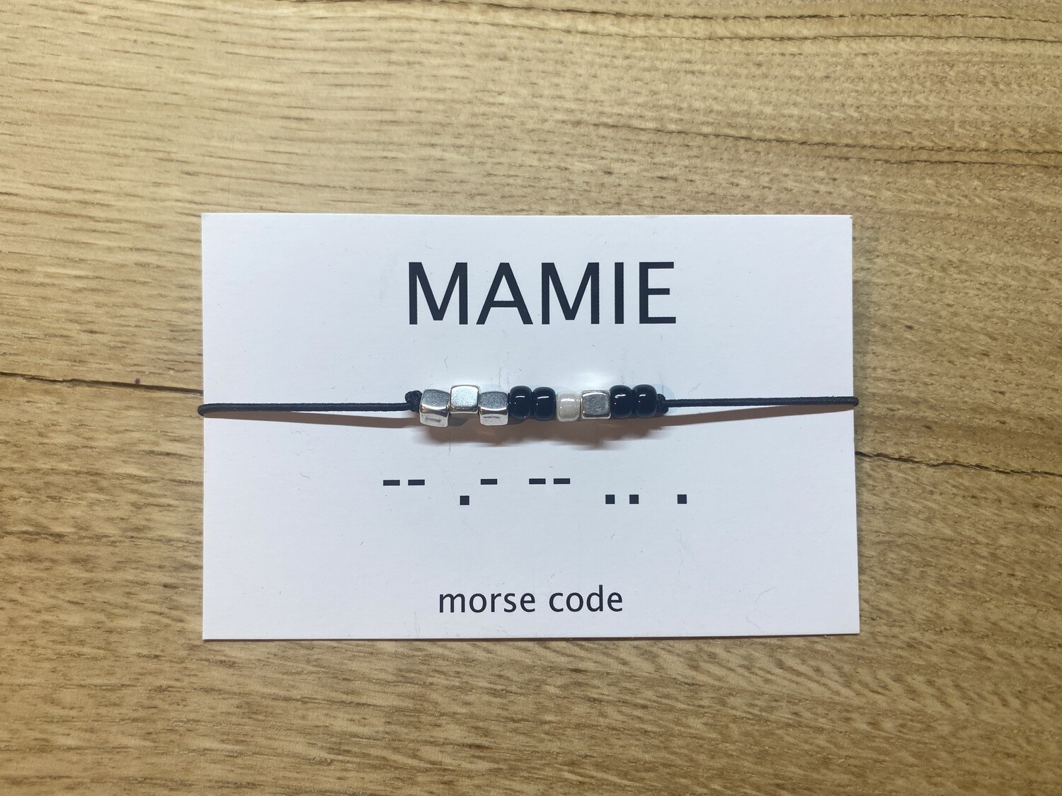 Armbandje morse code - MAMIE